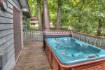 4 Person Hot Tub on Side Deck